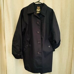 Timberland Black Trench Coat | Rugged Yet Lightweight | Men’s M